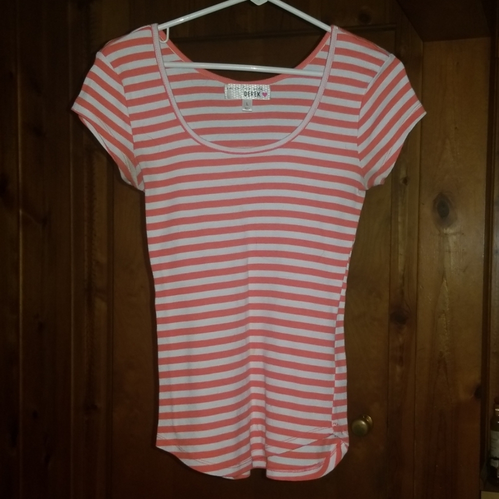 Pink/White Shirt